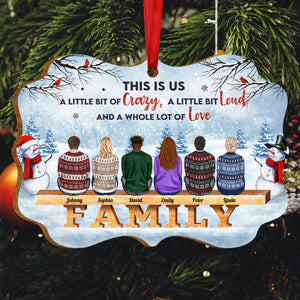 Family - The Love Between Brothers and Sisters Is Forever - Personalized Medallion Wooden Ornament