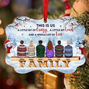 Family - The Love Between Brothers and Sisters Is Forever - Personalized Medallion Wooden Ornament