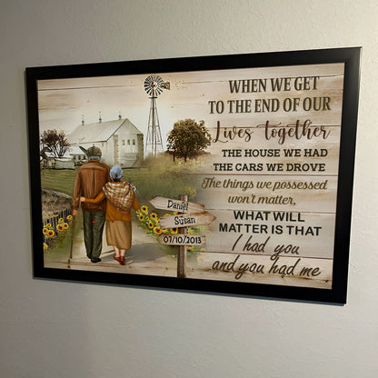 Couple - I Had You And You Had Me - Personalized Couple Canvas