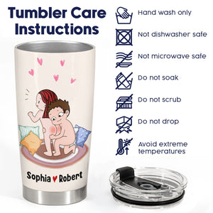Couple - I Adore You And Love Every Part Of You Especially Your Butt - Personalized Tumbler