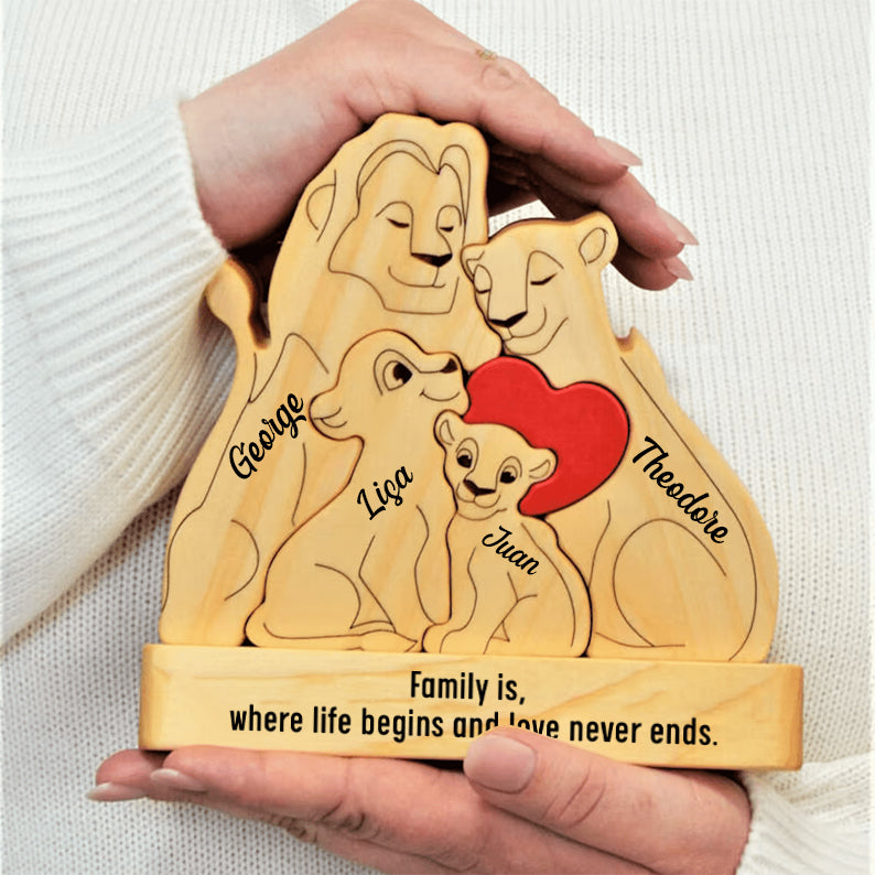 Family - Family Forever - Personalized Wooden Puzzle