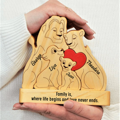 Family - Family Forever - Personalized Wooden Puzzle