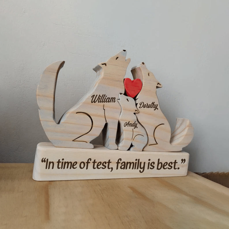 Family -  Wolf Family - Personalized Puzzle