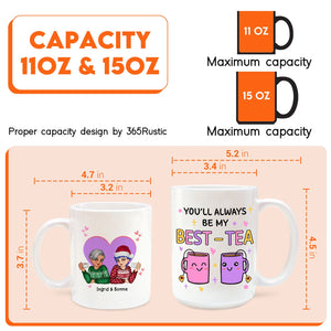 Personalized best friend mug featuring vibrant designs for special moments with friends