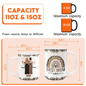 Personalized best mom mug design showcasing unique floral patterns and heartfelt message