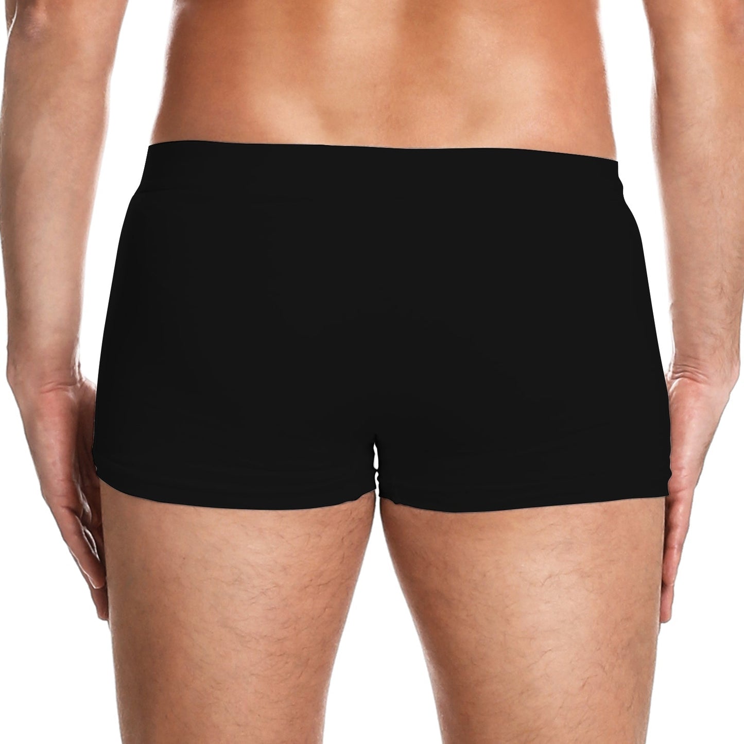 Black personalized couple boxers for couples, offering comfort and a custom fit