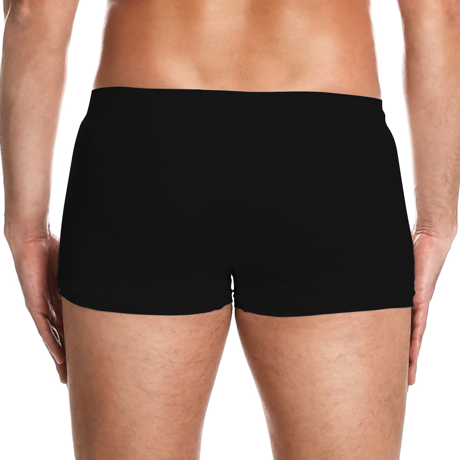 Black personalized couple boxers for couples, offering comfort and a custom fit