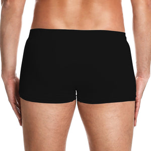 Black personalized couple boxers for couples, offering comfort and a custom fit