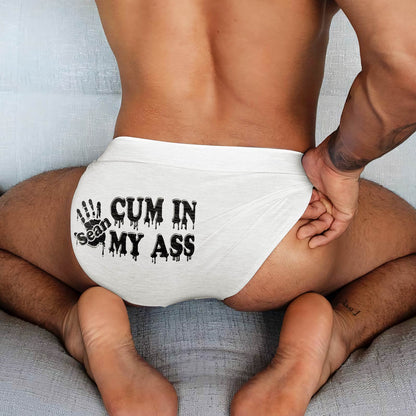 Personalized couple boxers featuring cheeky text design for fun and playful couples