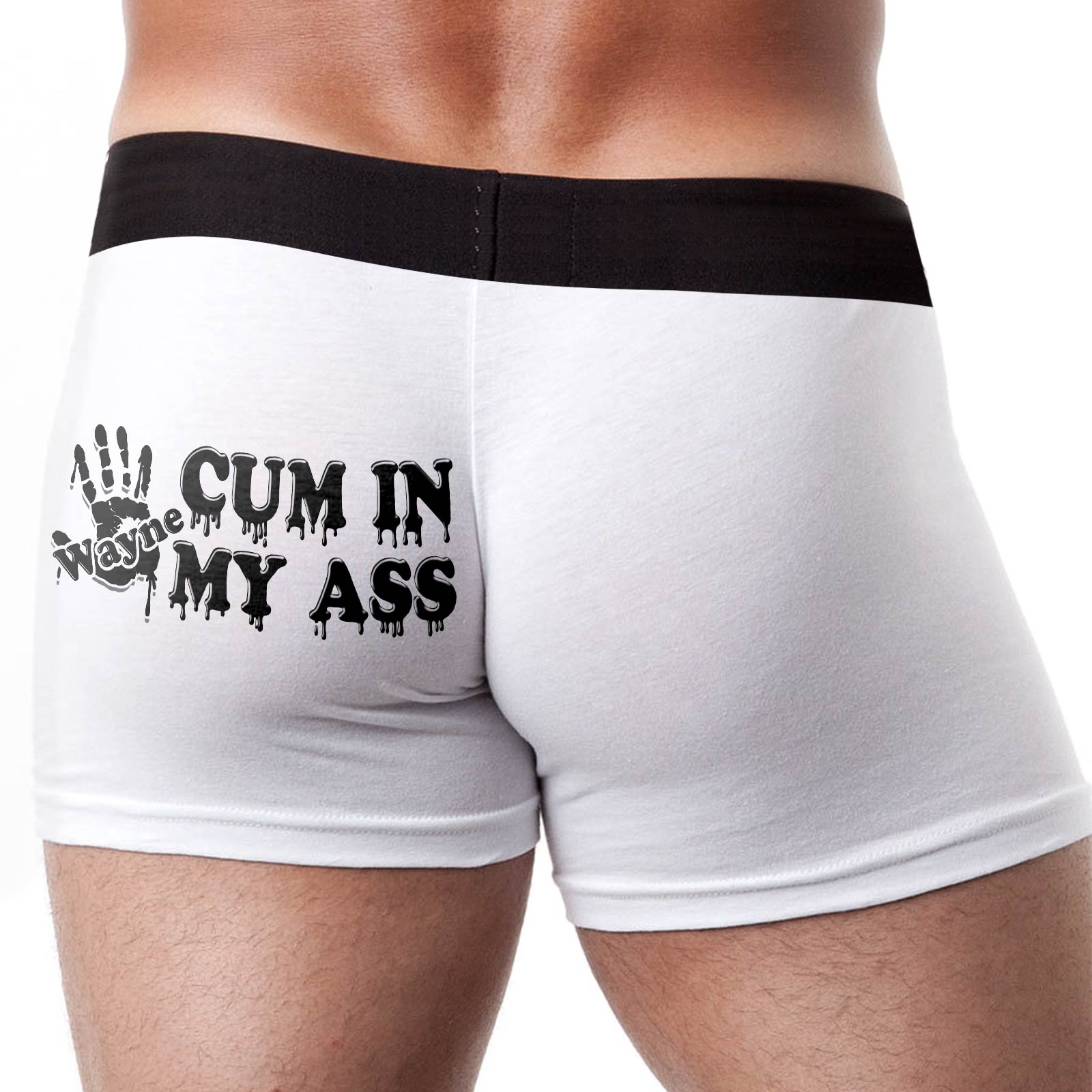 Personalized couple boxers featuring a humorous print for fun and unique gifts