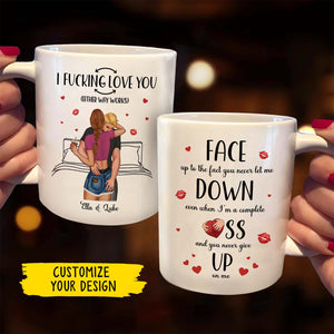 Personalized couple mug featuring romantic quotes and customizable design for special occasions