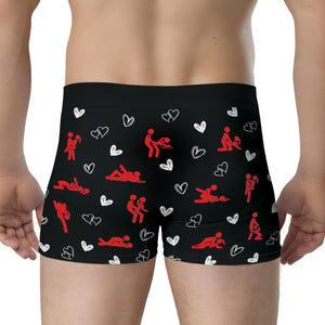 Personalized face underwear for couples featuring playful designs and heart motifs