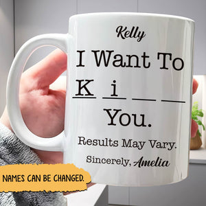 Personalized funny mug for best friends with customizable names and humorous design