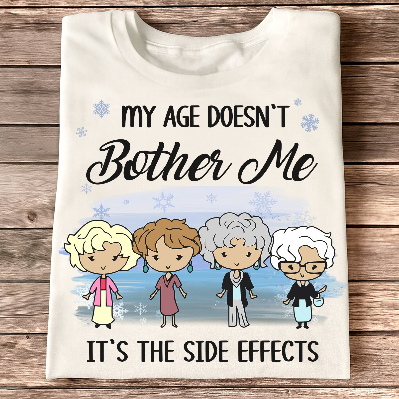 Personalized funny shirt featuring cartoon dogs with names for dog lovers and pet owners