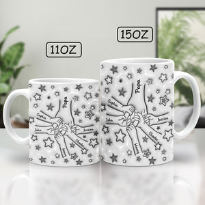Personalized gifts for dads featuring unique coffee mugs with custom names and playful star design