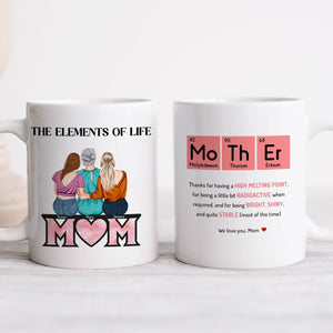 Personalized mom mug featuring elements of life and heartfelt messages for loving mothers