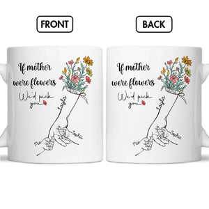 Personalized mother mug featuring floral design and heartfelt message for mothers