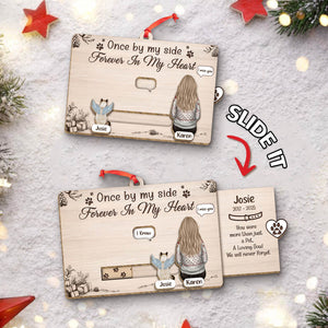 Personalized pet memorial Christmas card featuring a heartfelt message and beautiful design