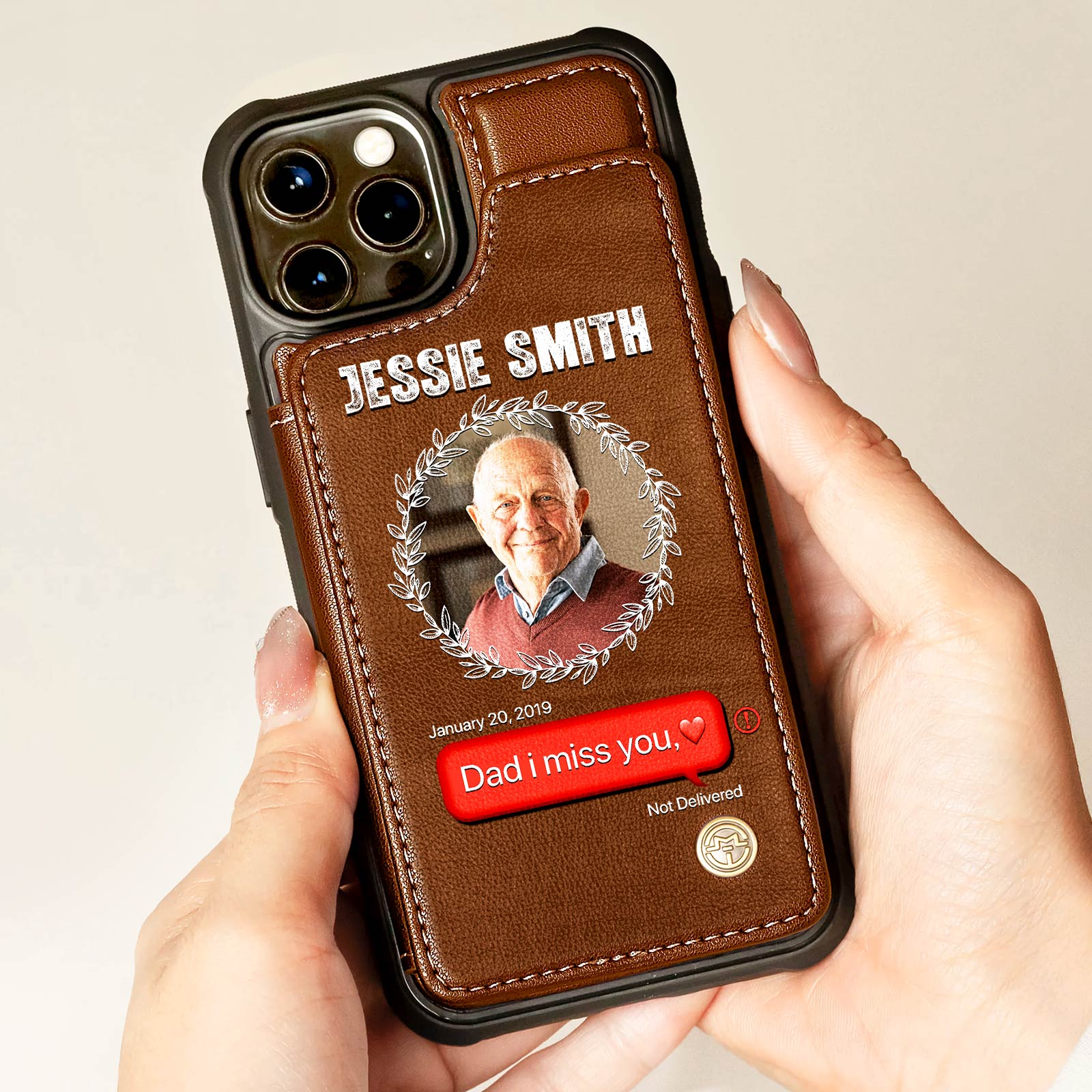 Personalized phone case for mom with a custom photo and heartfelt message for a unique gift