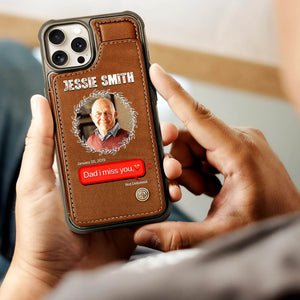 Personalized phone case for mom featuring a photo and heartfelt message in a stylish design