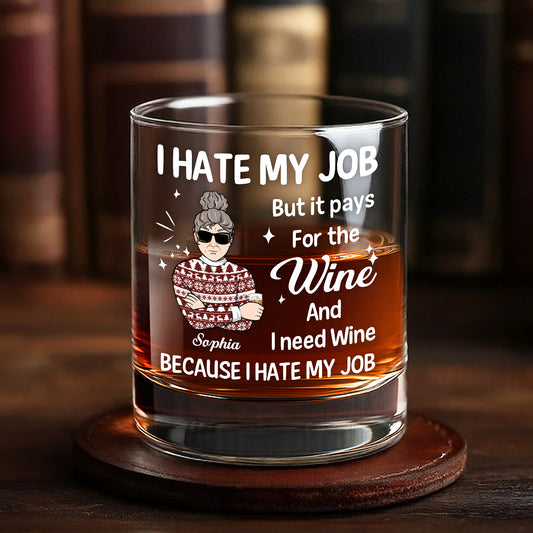 Personalized whiskey glass gift featuring custom family names and tree design for special occasions
