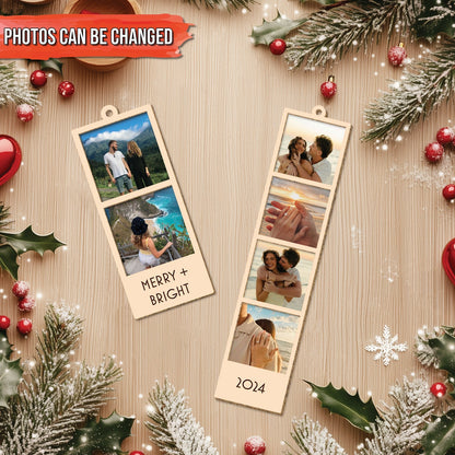 365Gifty personalized Christmas photo ornament with multiple photo slots and holiday decorations