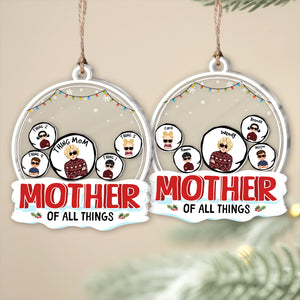 Shaking Christmas ornament for mom featuring playful characters and festive design