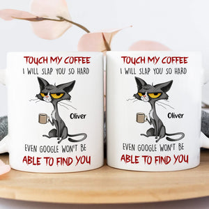 Funny coffee mug featuring a grumpy cat design, perfect unique gifts for cat lovers