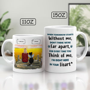 Ceramic coffee mug featuring a heartfelt pet owner message, ideal as unique gifts for pet owners