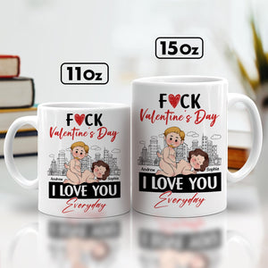 Unique personalized couple mug featuring playful design for Valentine's Day gifts