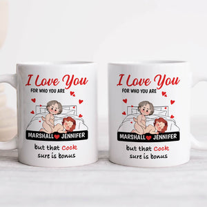 Personalized couples mugs with romantic design, unique romantic gift for partner to express love
