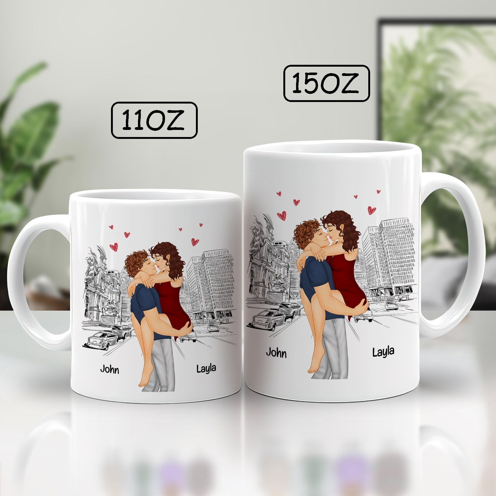 365Gifty personalized couple mugs with romantic design and your butt is perfect gift text available in 11oz and 15oz