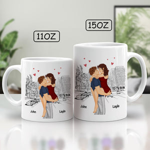 365Gifty personalized couple mugs with romantic design and your butt is perfect gift text available in 11oz and 15oz