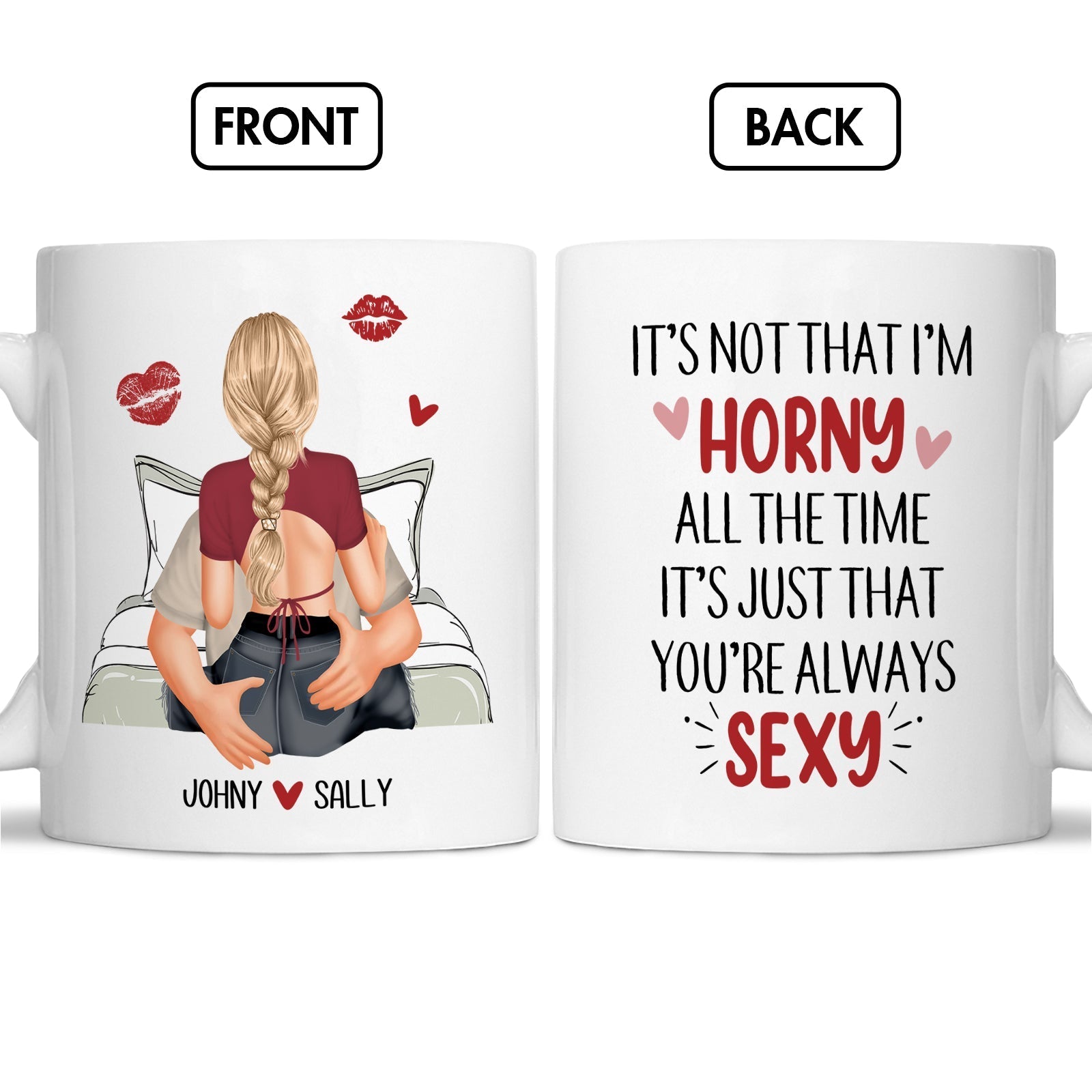 365Gifty you're always sexy mug with romantic couple illustration and witty text design